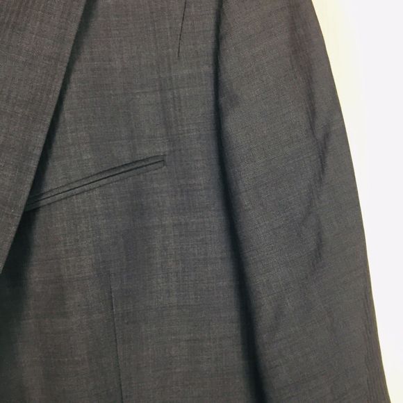 HUGO BOSS Men Gray Virgin Wool Red Tag Super 100 Sport Coat Blazer 42S (48R) - Picture 3 of 12